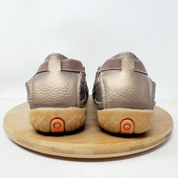 Spring Step Shoes Womens 40 Bronze Metallic Leather Loafer Flat Comfort Sandals - Picture 8 of 13